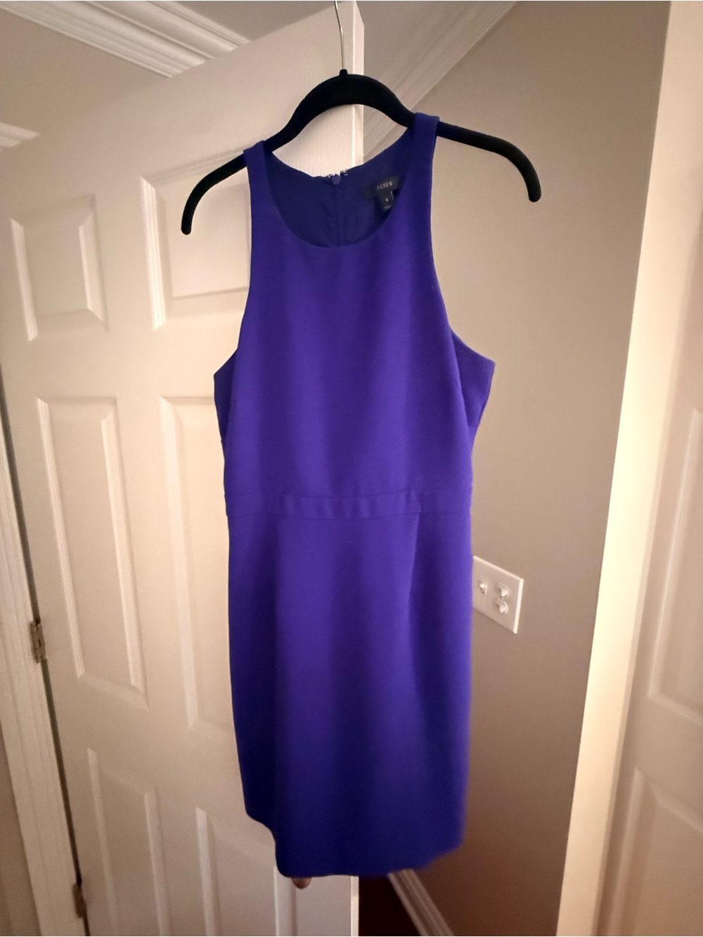 J. Crew Sleeveless Royal Purple Sheath Dress